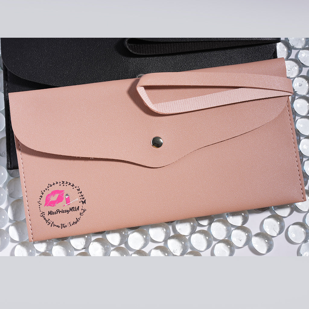 PINK CORNER LOGO Makeup Pouch