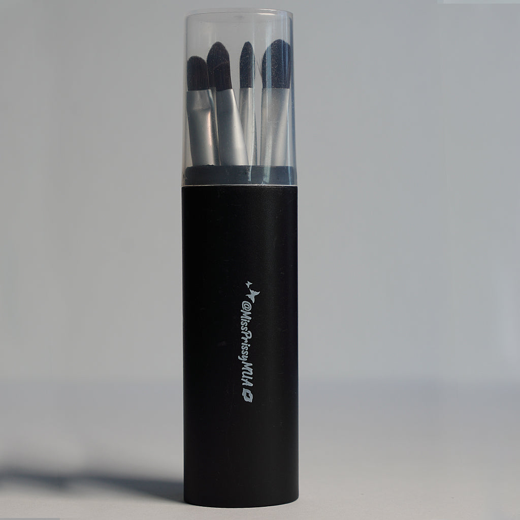BLACK 5 pc Eyes Only Small Brush Kit
