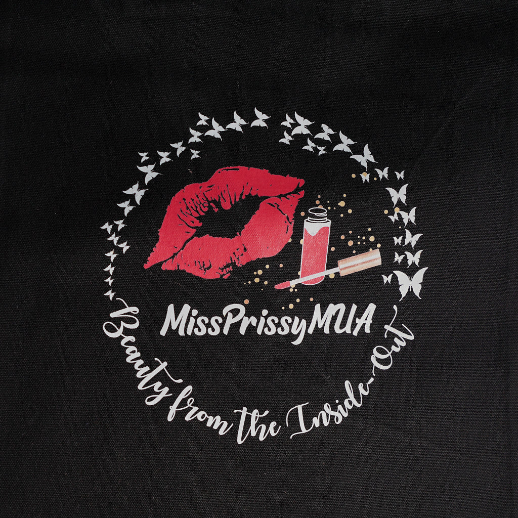 BLACK Canvas Tote Bag